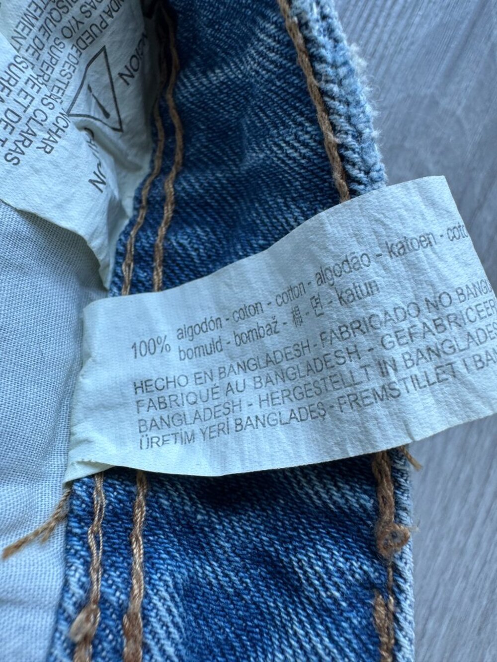 Zara distressed denim mini skirt – size XS - Picture 12 of 16